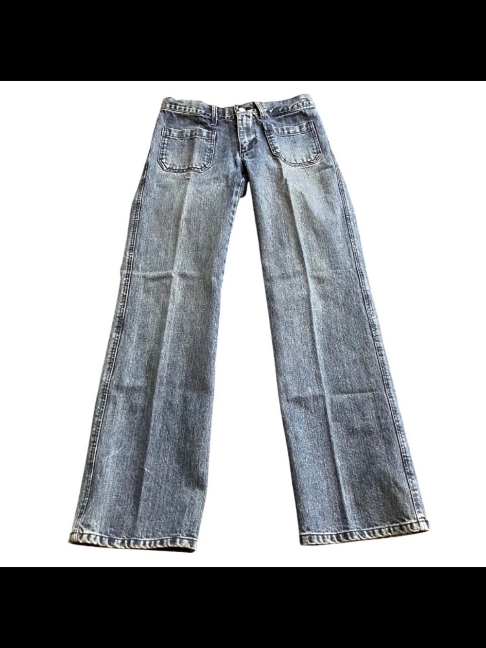 Vintage 2002 Gap Jeans Low Rise Flare Women Size 4 (29x30.5) Pleated